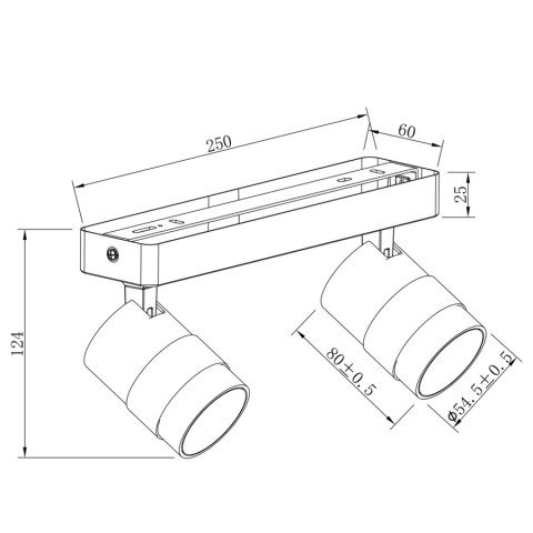 Anillo 2 spot biały