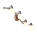 LAMPA ŚCIENNA CANDELLUX SELIA 94-70005 LISTWA G9 NIKIEL MAT/CHROM BIAŁY