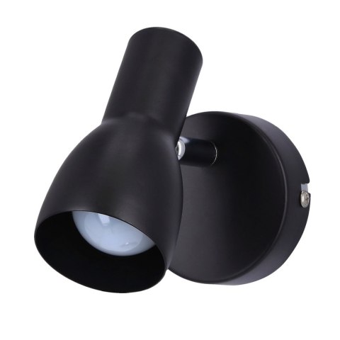 LAMPA ŚCIENNA KINKIET CANDELLUX PICARDO 91-50618 E14 CZARNY MATOWY
