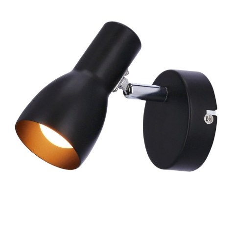 LAMPA ŚCIENNA KINKIET CANDELLUX PICARDO 91-50618 E14 CZARNY MATOWY