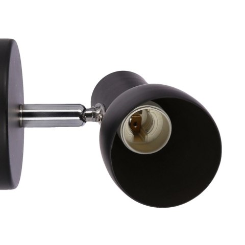 LAMPA ŚCIENNA KINKIET CANDELLUX PICARDO 91-50618 E14 CZARNY MATOWY