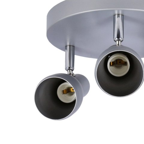 LAMPA SUFITOWA CANDELLUX PICARDO 98-44242 PLAFON E14 SZARO SREBRNY