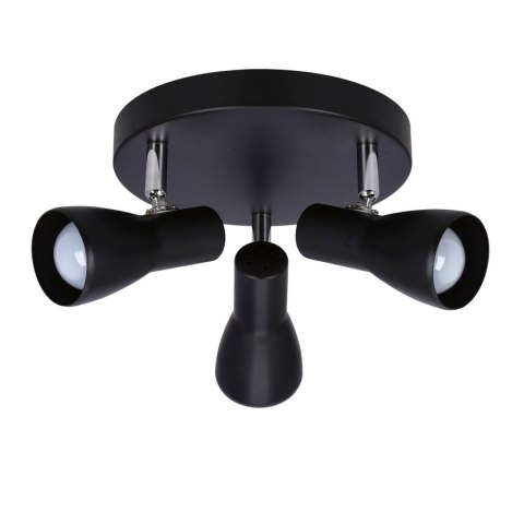 LAMPA SUFITOWA CANDELLUX PICARDO 98-50793 PLAFON E14 CZARNY MATOWY