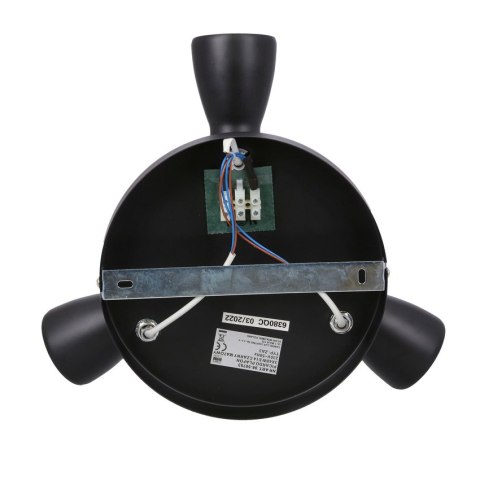 LAMPA SUFITOWA CANDELLUX PICARDO 98-50793 PLAFON E14 CZARNY MATOWY