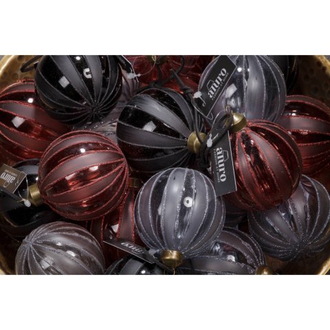 Bombka szklana bordowa DUTTON_Aluro