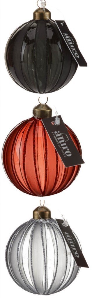 Bombka szklana bordowa DUTTON_Aluro