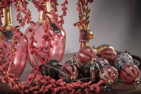 Bombka szklana popielata DUTTON_Aluro