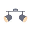 LAMPA ŚCIENNA CANDELLUX AZURO 92-63212 LISTWA E27 SZARY MAT