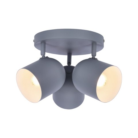 LAMPA SUFITOWA CANDELLUX AZURO 98-63236 PLAFON E27 SZARY MAT