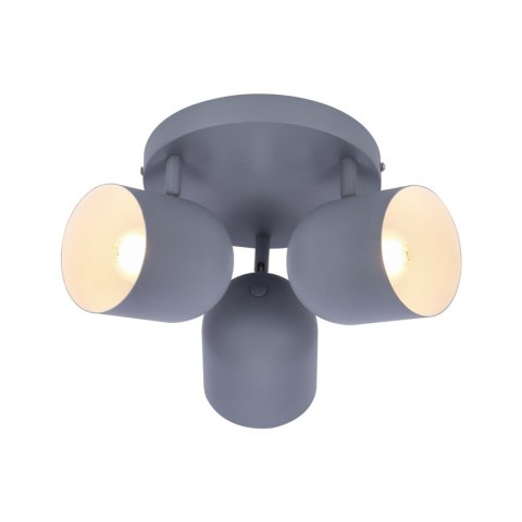 LAMPA SUFITOWA CANDELLUX AZURO 98-63236 PLAFON E27 SZARY MAT