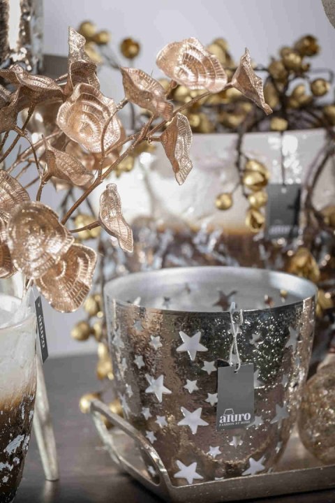 Lampion srebrny BONTA_Aluro