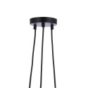 NUBIA LAMPA WISZ�CA CZARNY 3X60W E27 KLOSZ Z�OTY