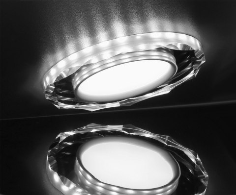 Oprawa stropowa oczko Candellux SSP-25 CH/TR+WH 8W LED 230V RING LED BIAŁY