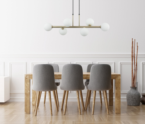 Italux Lampa wisząca OLBIA PND-38679-6-FGD+WH