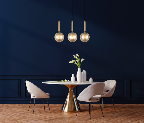 Italux Lampa wisząca RAVENA PND-2324-3L BRO+AMB