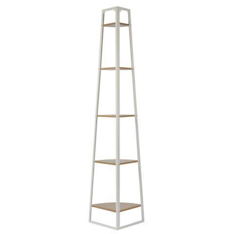 Regał Corner narożny z 5 półkami biały