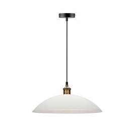 Dexter 3 Lampa Wisząca Miedziany 1X60W E27 Klosz Biały