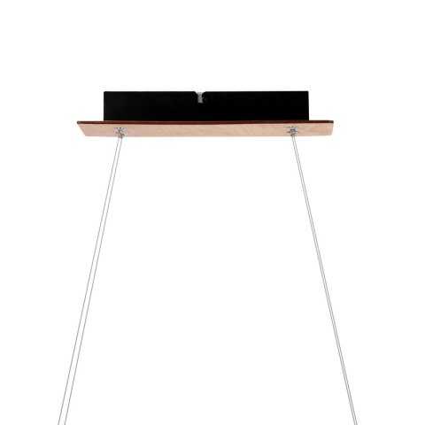 Sento lampa wisząca drewniany 19w led 4000k maskownica czarny