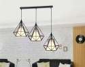 Lampa Loft Diament x3 Prosta