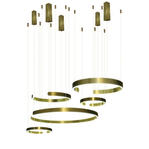 Lampa led 326W złota okręgi + Pilot Lampa led 326W złota okręgi + Pilot