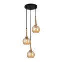 Lampa wisząca Italux , żyrandol do sypialni, salonu FAVERA PND-42361-3A-BRO-AMB