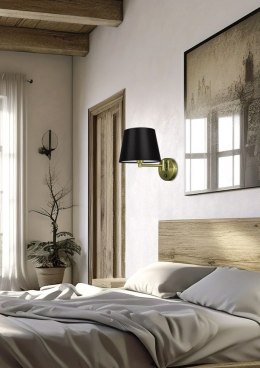 Ibis Lampa Kinkiet Patynowy 1X40W E14 Abażur Czarny