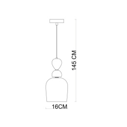 Lampa wisząca nowoczesna MANSO PND-37462B-MC-GD