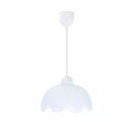 Bratek lampa wisząca 18 1x60w e27 klosz biały