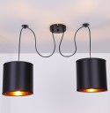 Lampa wisząca czarna 2xE27 Candida P 32-00842