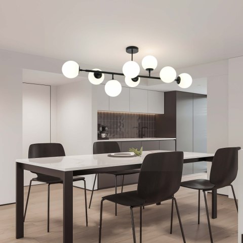 Lampa wisząca Dorado 8 czarna LP-002/8P BK