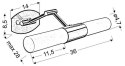 Kinkiet łazienkowy chrom regulowany nad lustro 2x40W E14 Jadet 22-27859