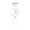 Lampa stołowa Sunflower 1xE27 czarna LP-818/1T BK