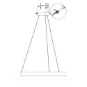Lampa wisząca Midway mała triangle 1xLED czarna LP-033/1P S BK Triangle