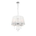 Lampa wisząca biała Mona LP-5005/3P srebrna