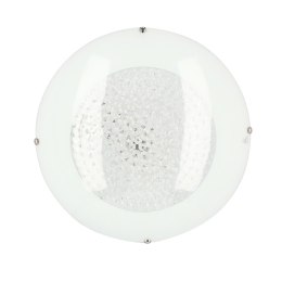Plafon biały LED z kryształkami Pristina 14-73150