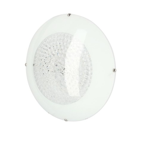 Plafon biały LED z kryształkami Pristina 14-73150