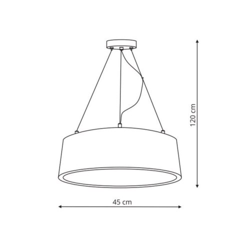 Lampa wisząca Malaga 1xLED biała LP-622/1P WH