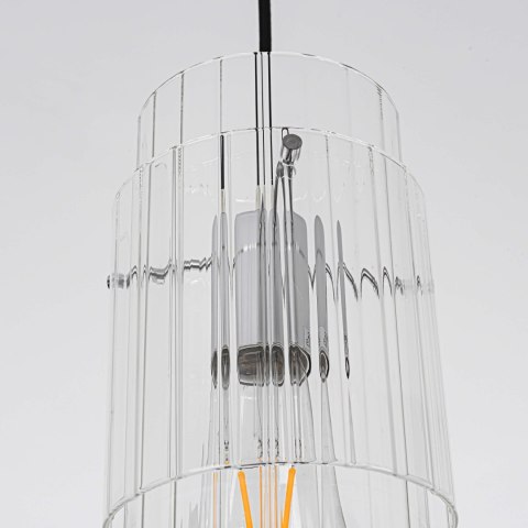 Lampa wisząca Savona 1xE27 transparentna LP-707/1P