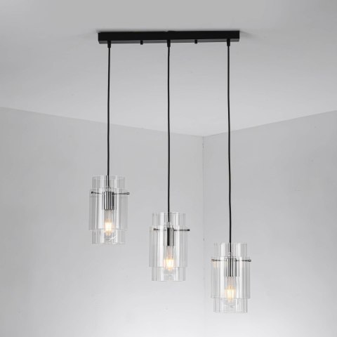 Lampa wisząca Savona 3xE27 transparentna LP-707/3L