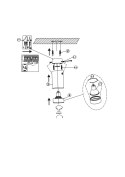 Oczko Manacor 9cm 1xGU10 biało/złota LP-232/1D - 90 WH/GD