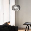 Lampa Szklana Przydymione lustro krople wody 50cm