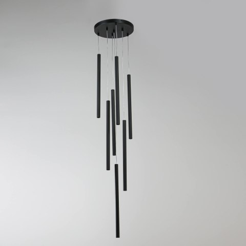 Lampa wisząca Lungo czarna LP-894/7P BK