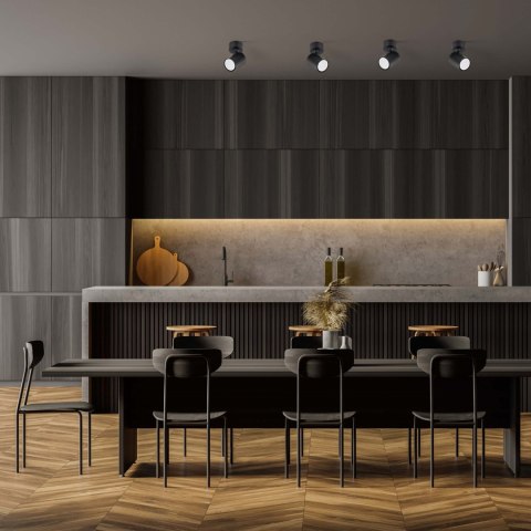 Spot Snow 1xGU10 czarny LP-731/1W BK