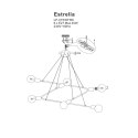 Lampa wisząca Estrella 6xE27 czarna LP-075/6P BK