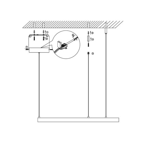 Midway lampa wisząca mała złota LP-033/1P S GD