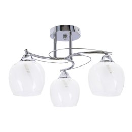 Prego lampa sufitowa chromowy E27 klosz bezbarwny 33-09456