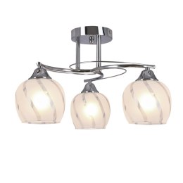 Prego lampa sufitowa chromowy E27 klosz bezbarwny 33-09456