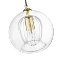 Lampa wisząca Arette 1xE27 złota/transparentna LP-133/1P