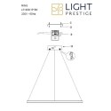 Lampa wisząca Ring średni czarny LP-909/1P M BK CCT