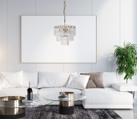 Lampa wisząca kryształowa BUENA PND-22320-4-ABR